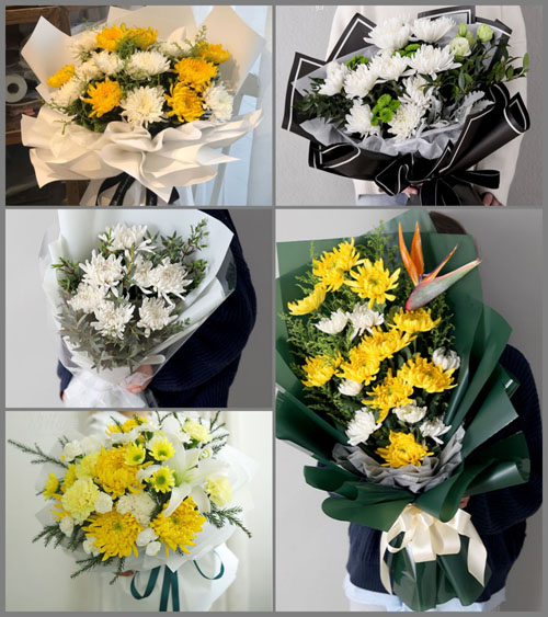 湖北黄冈市黄梅县新开镇扁担埒村白事花束代送